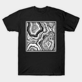 Black and White Agate T-Shirt